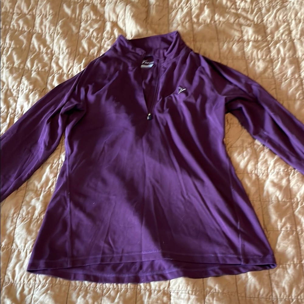 Old Navy Deep Purple Half-Zip Athletic Pullover